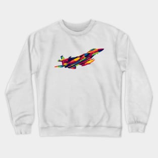 F-15C Eagle in Pop Art Crewneck Sweatshirt